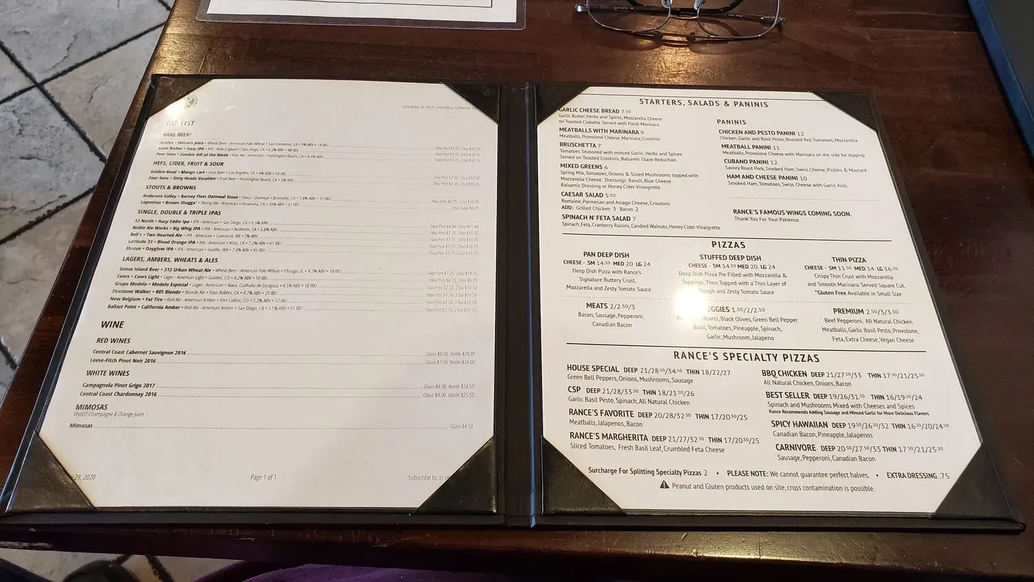 Menu 5