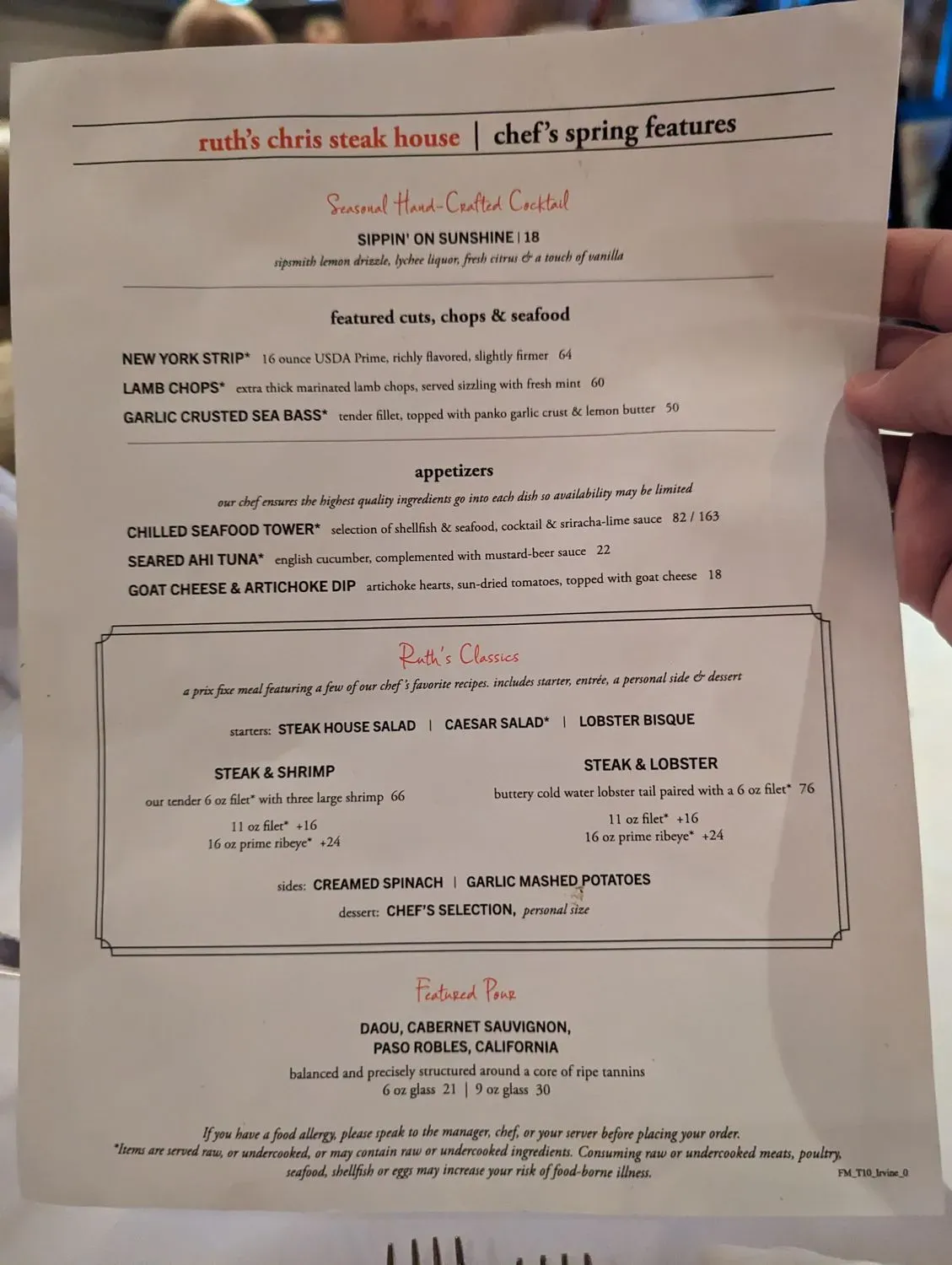 Menu 1