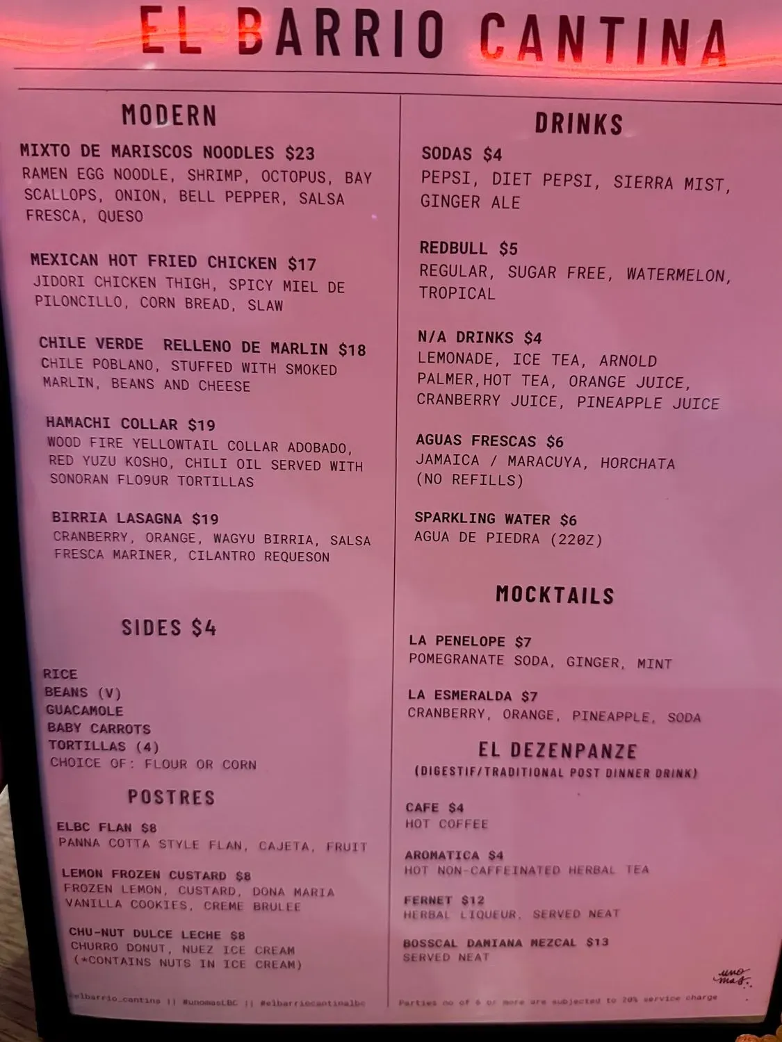 Menu 1