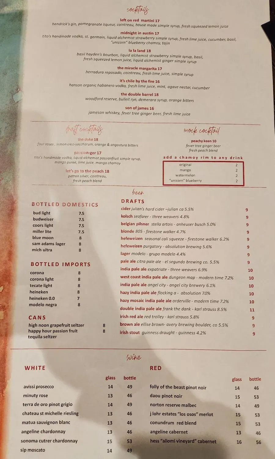 Menu 1