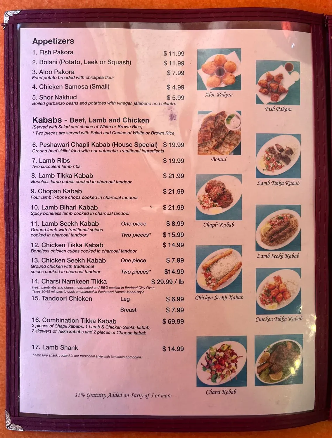 Menu 5