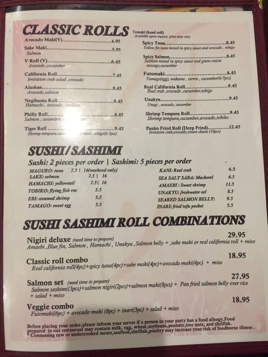 Menu 1