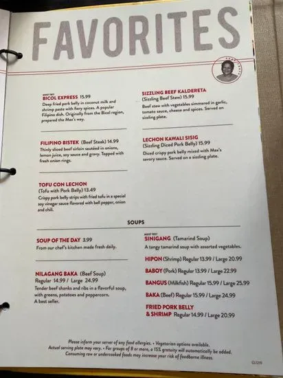 Menu 5