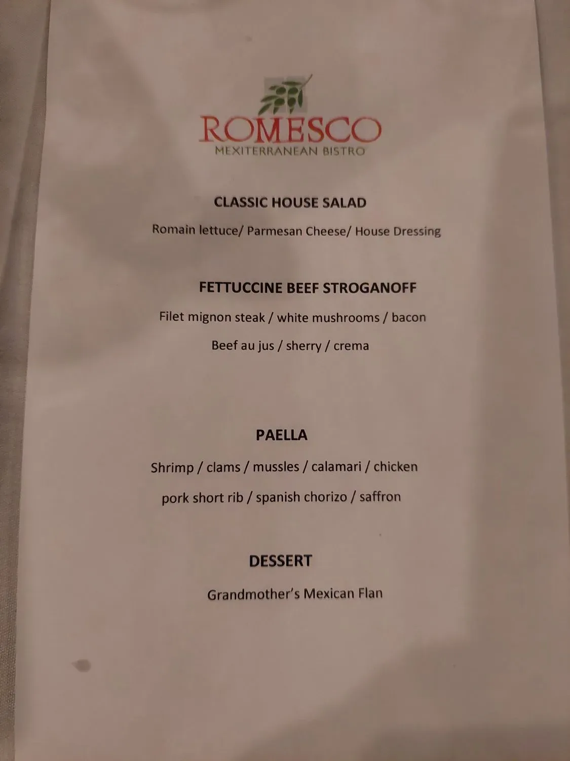 Menu 2