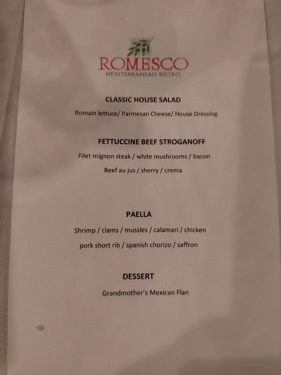 Menu 2