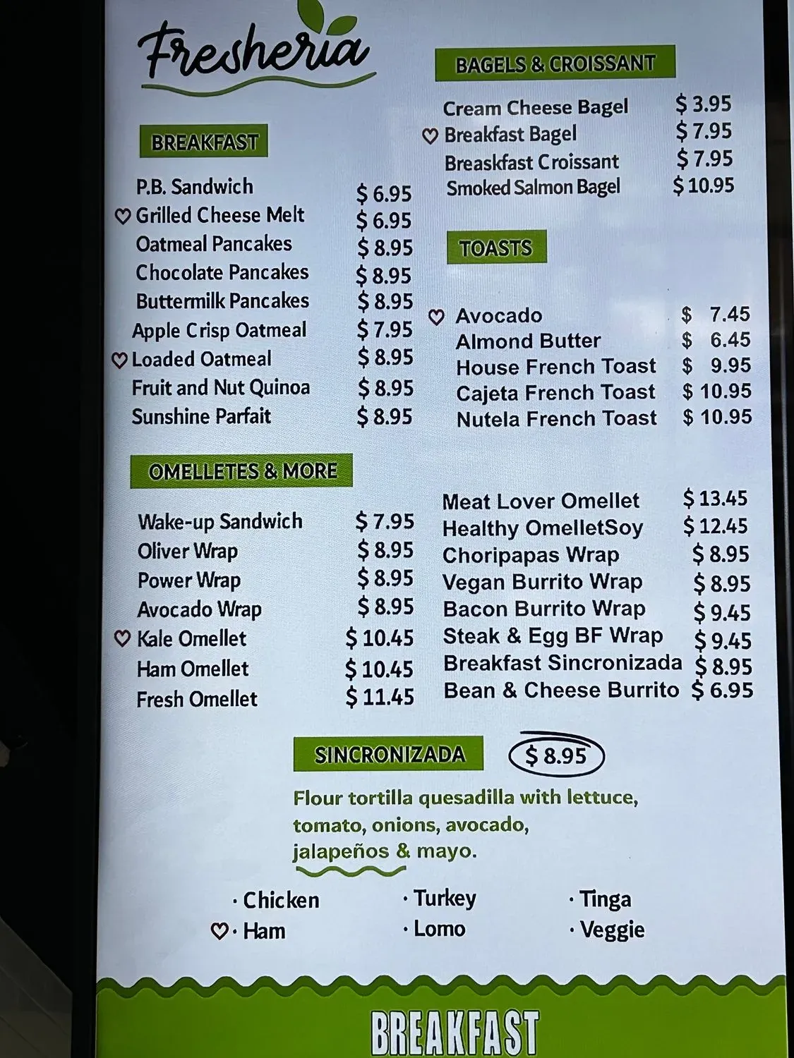 Menu 1