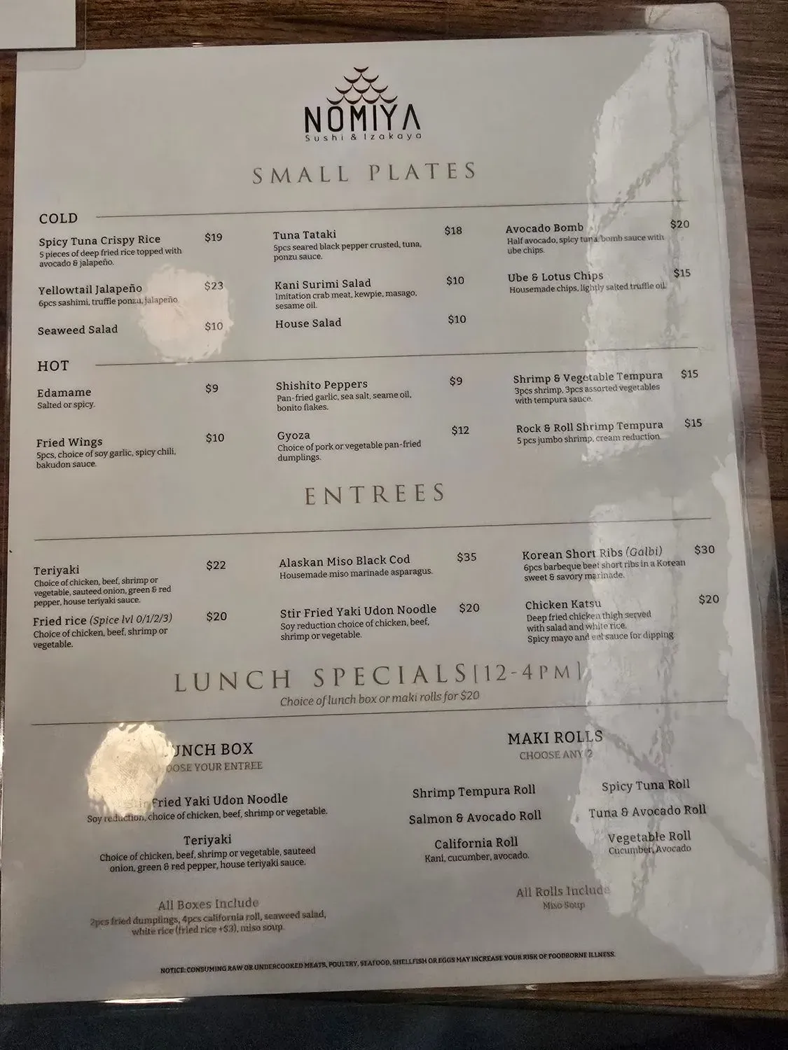 Menu 5