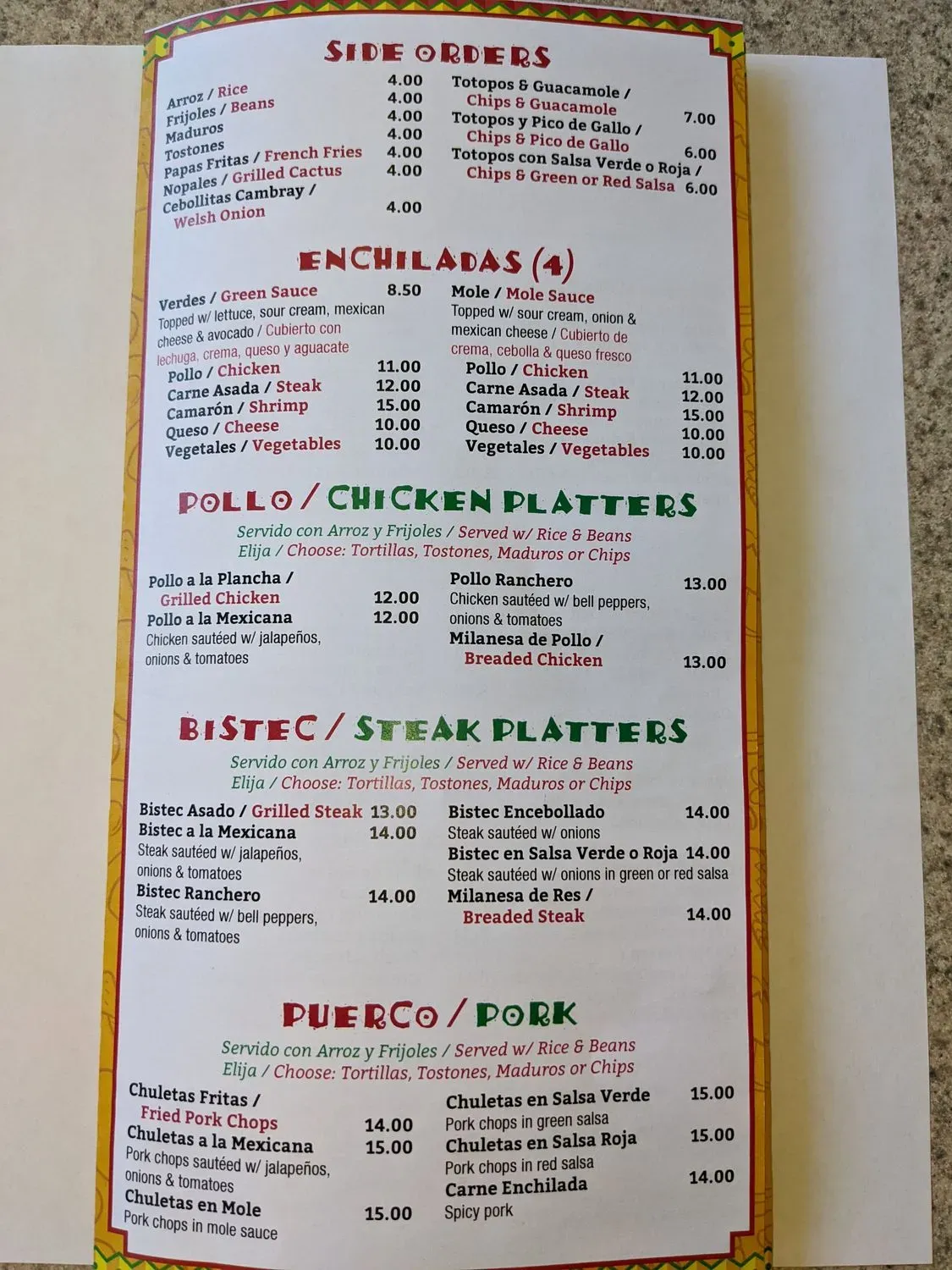 Menu 2