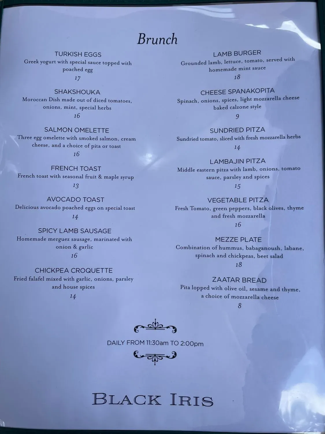 Menu 2