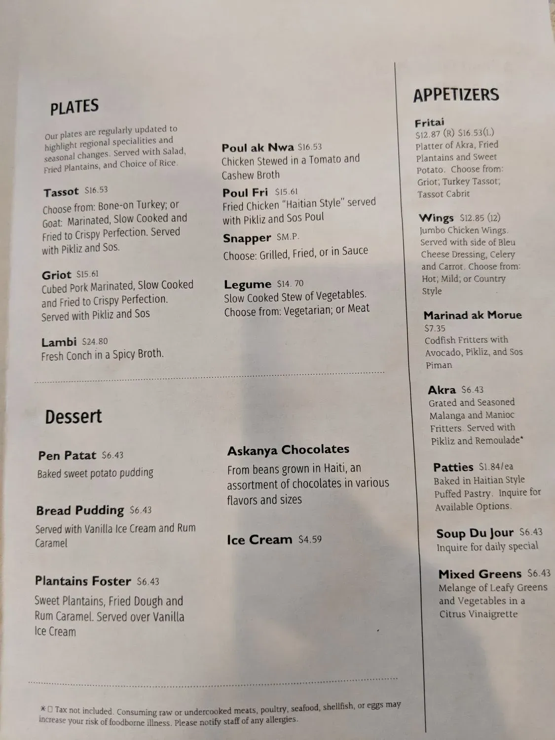 Menu 6