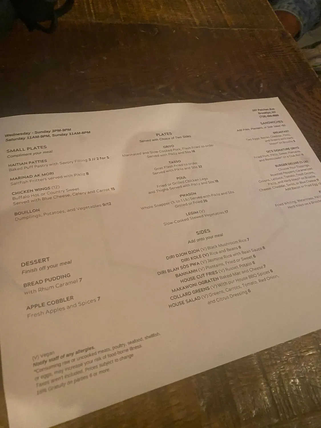 Menu 5