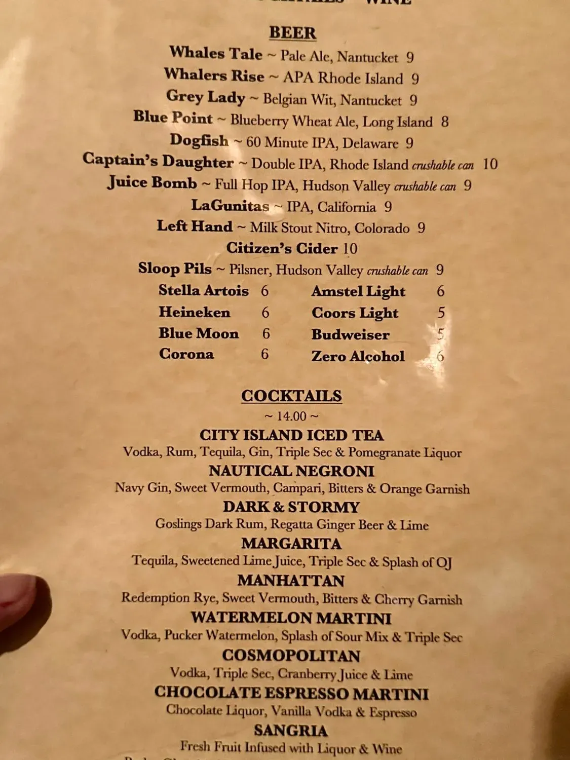 Menu 1