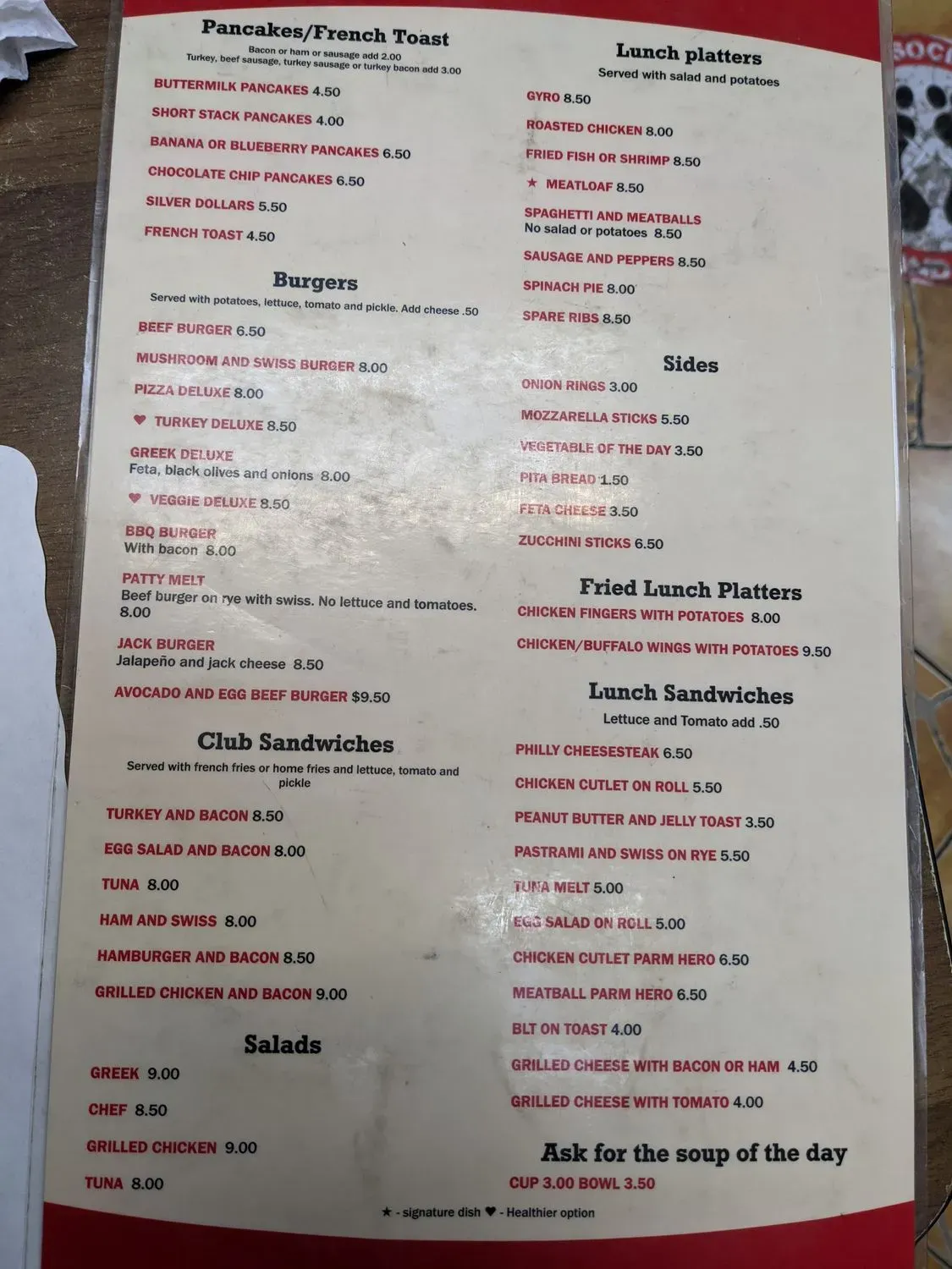 Menu 5