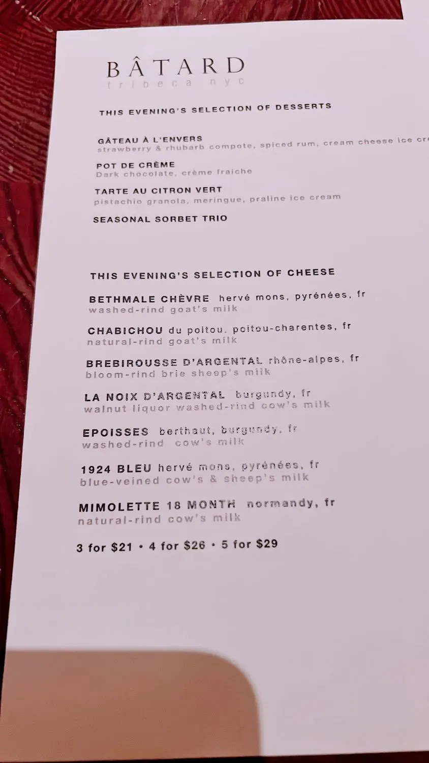 Menu 4