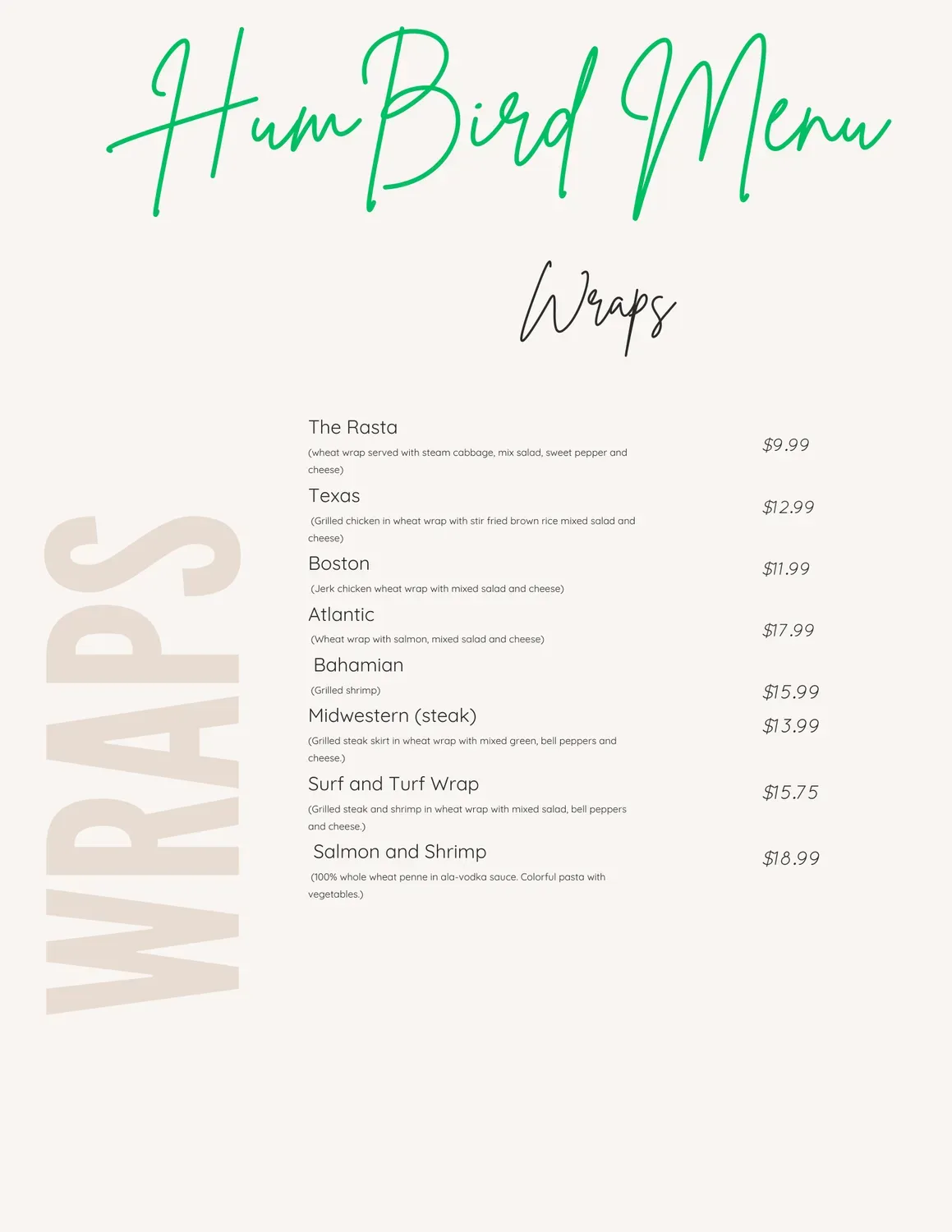 Menu 5