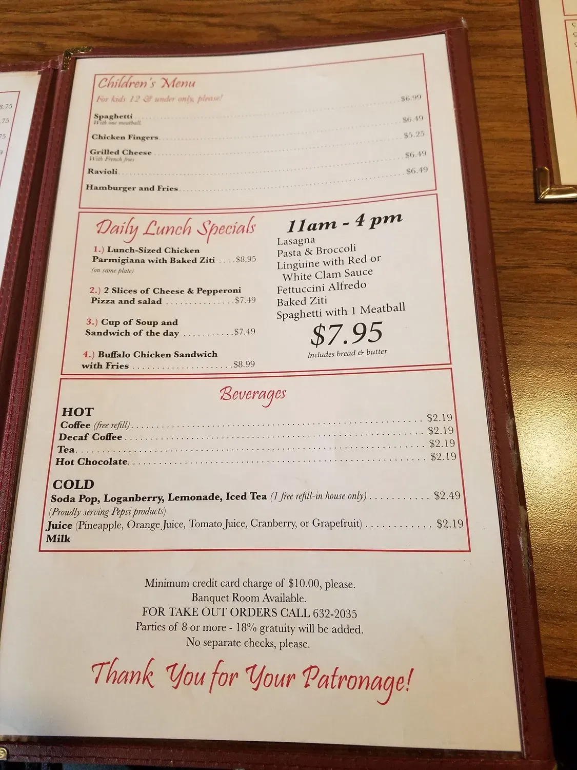 Menu 1