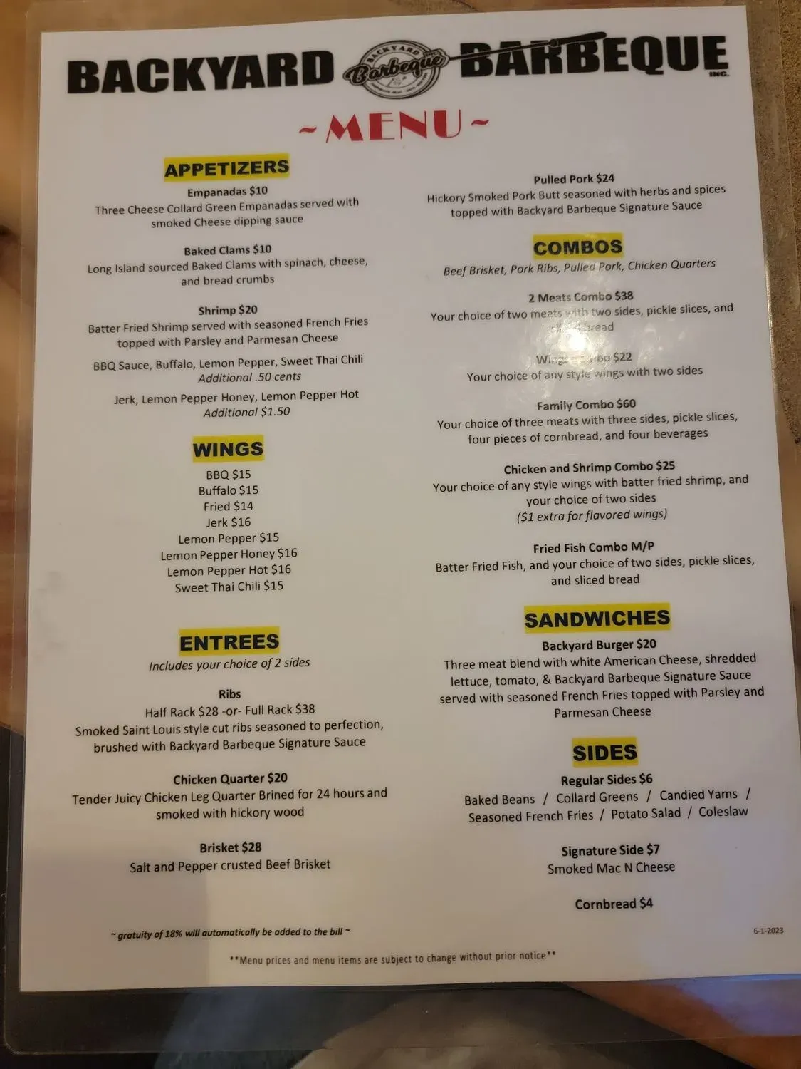 Menu 3