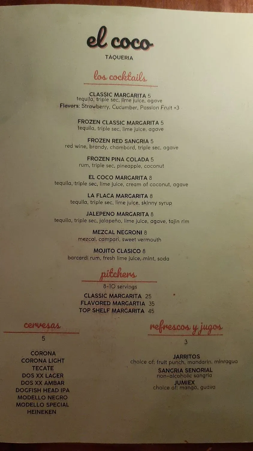 Menu 5