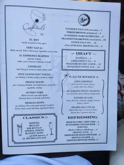 Menu 5