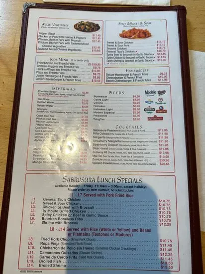 Menu 5