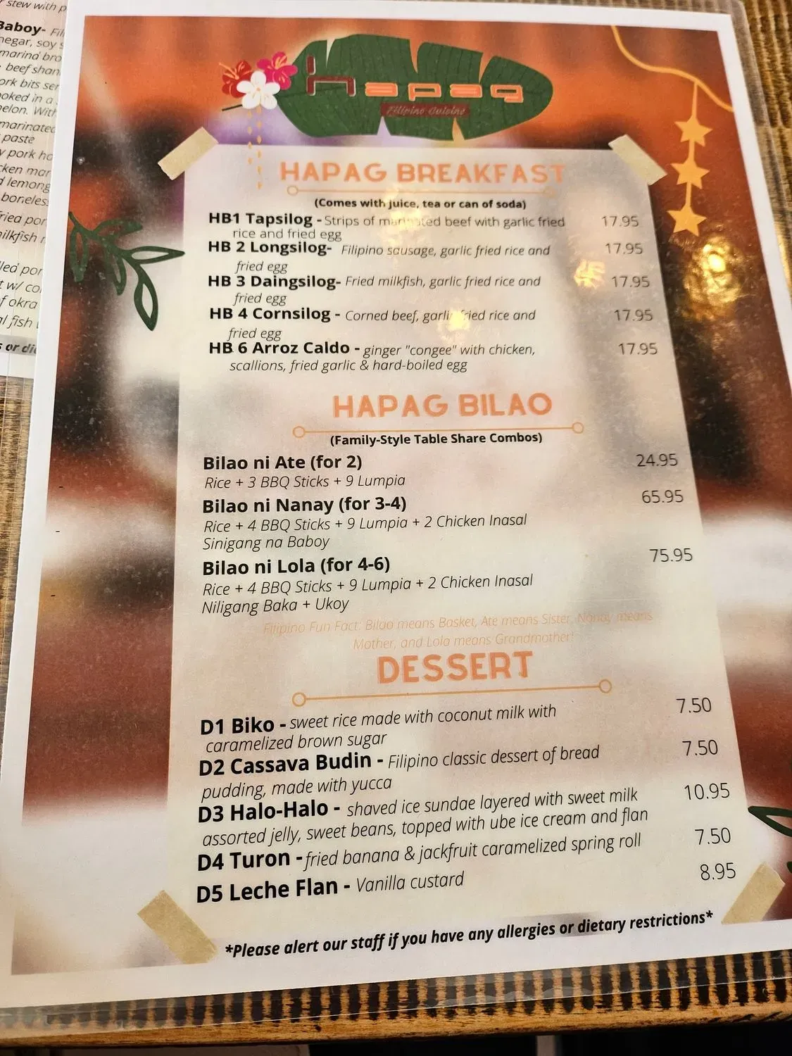 Menu 6