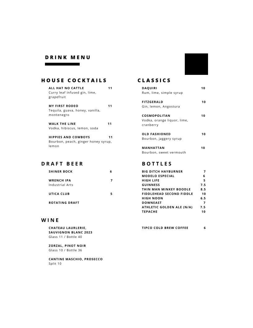 Menu 2