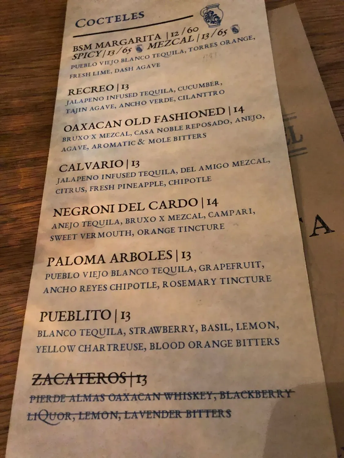 Menu 5