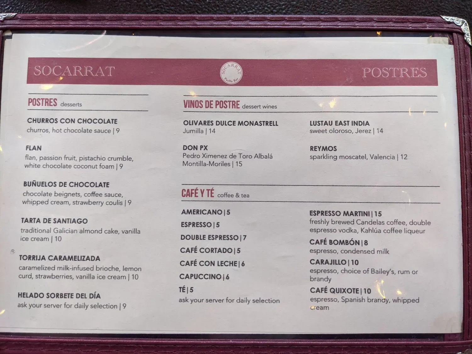 Menu 5