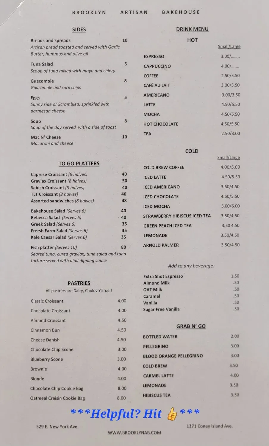 Menu 1