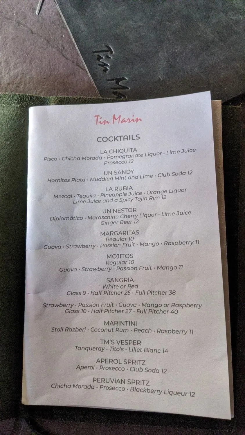 Menu 2