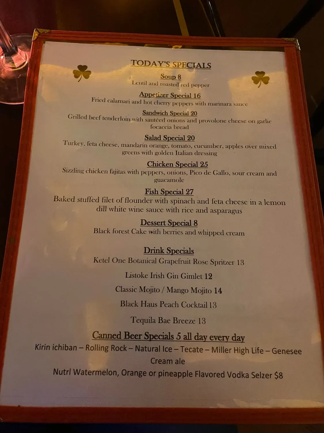 Menu 5