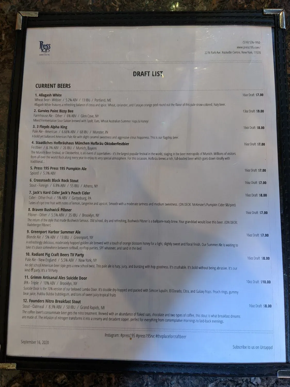 Menu 5