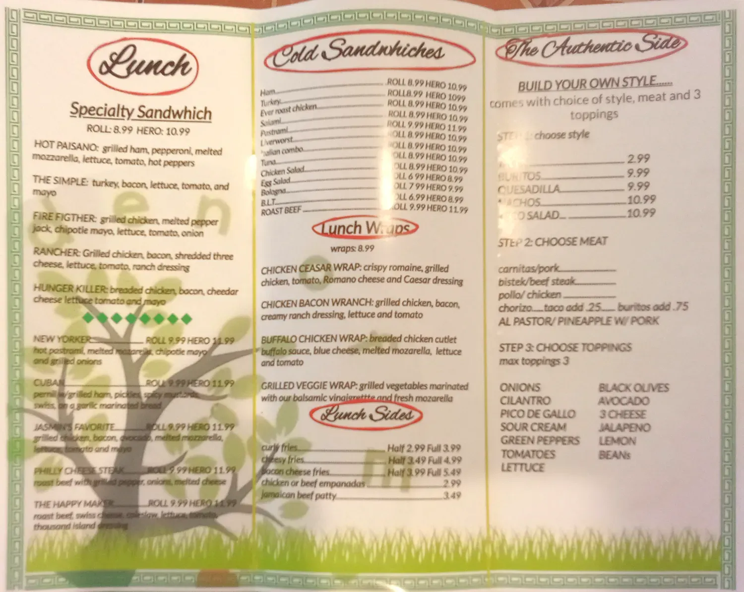 Menu 2