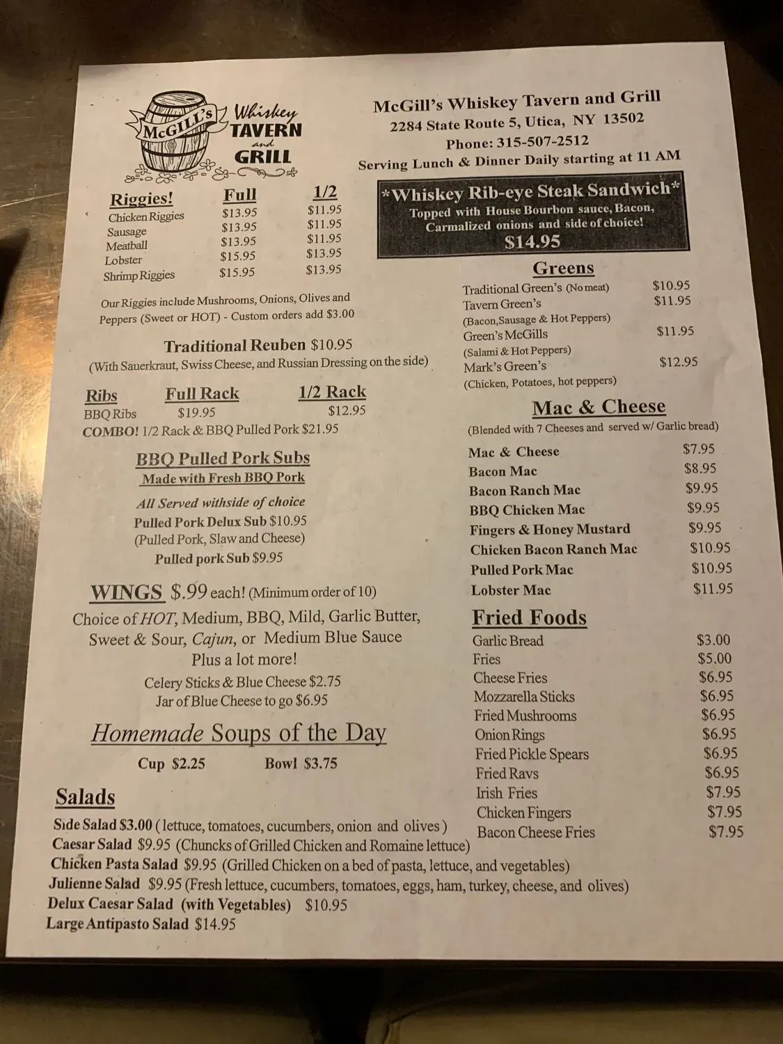 Menu 2