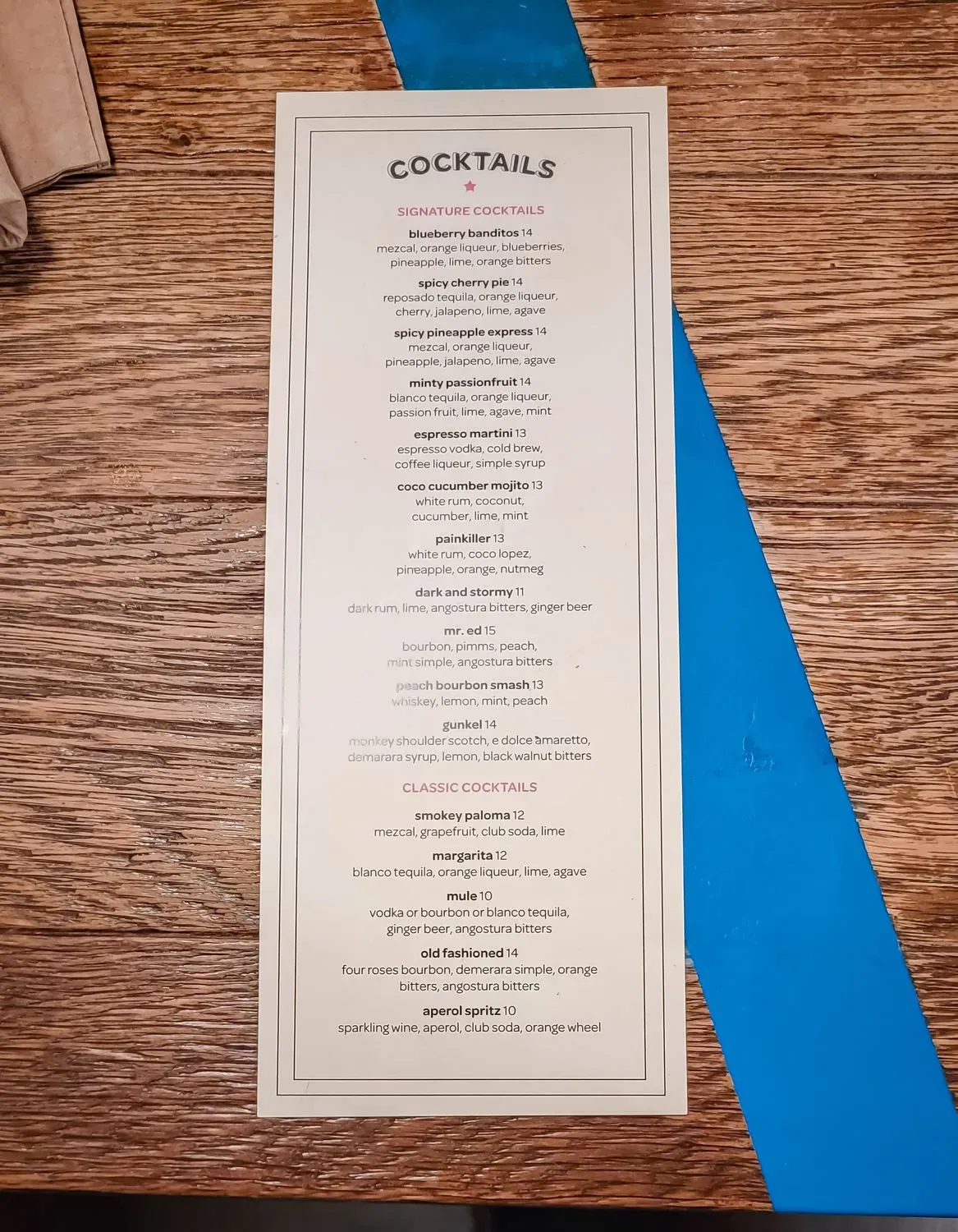 Menu 5