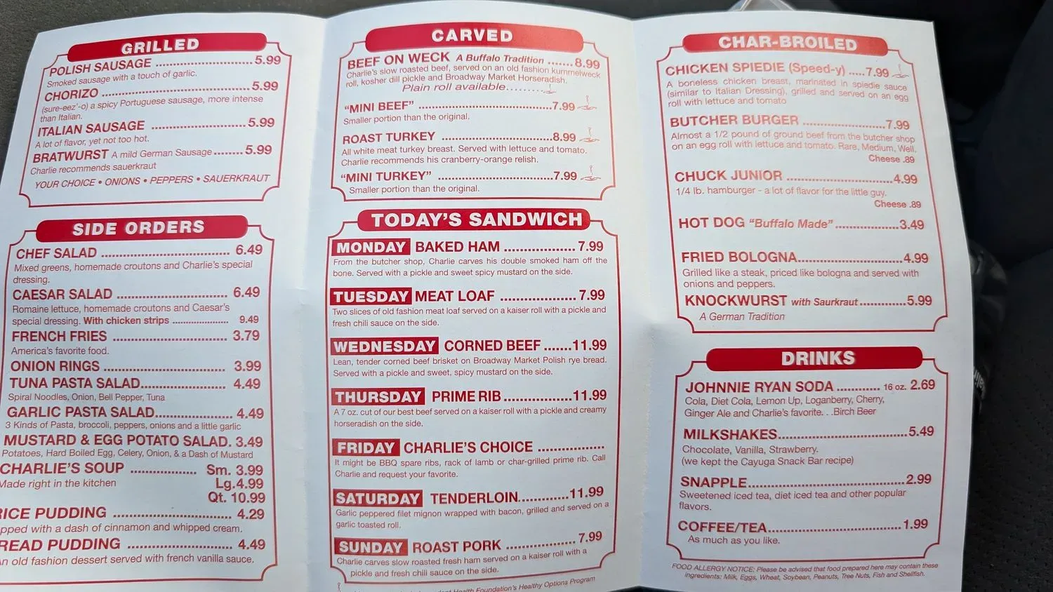 Menu 5