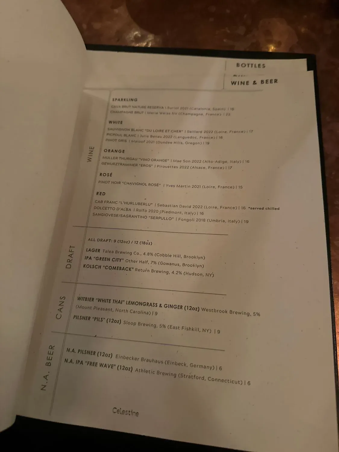 Menu 5