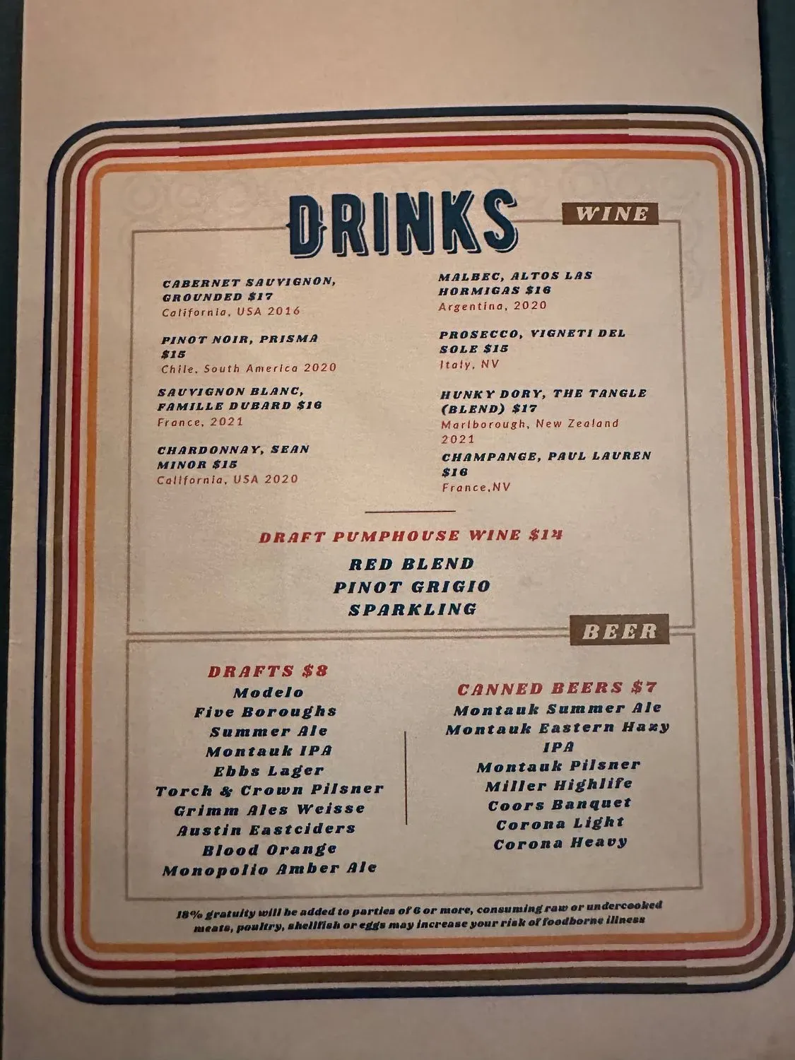 Menu 2