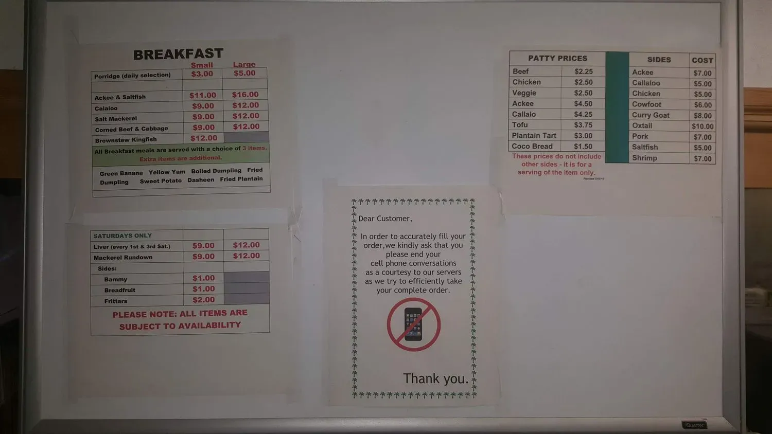 Menu 4