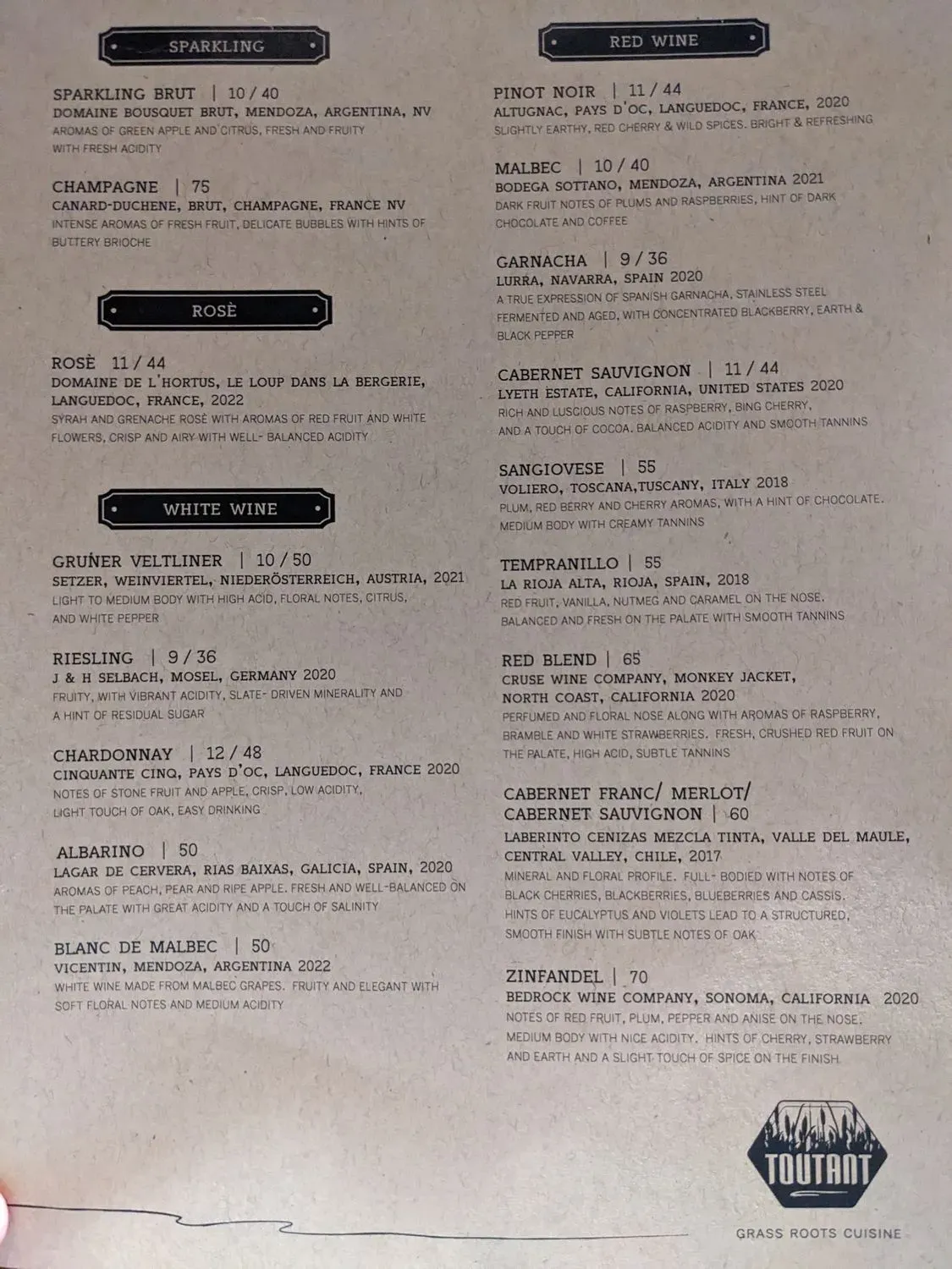 Menu 2