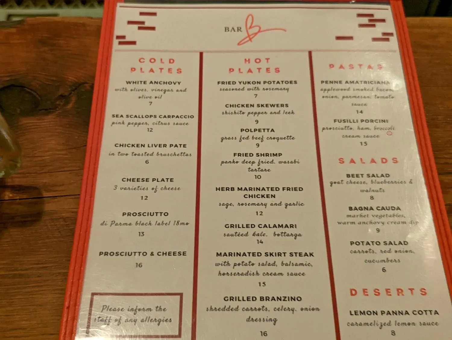 Menu 2