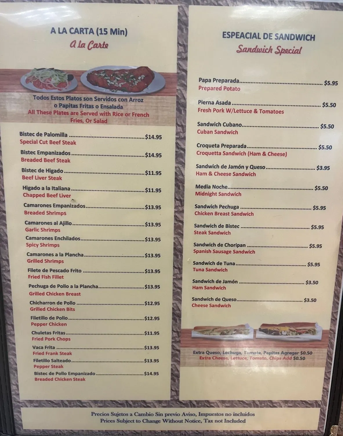 Menu 5