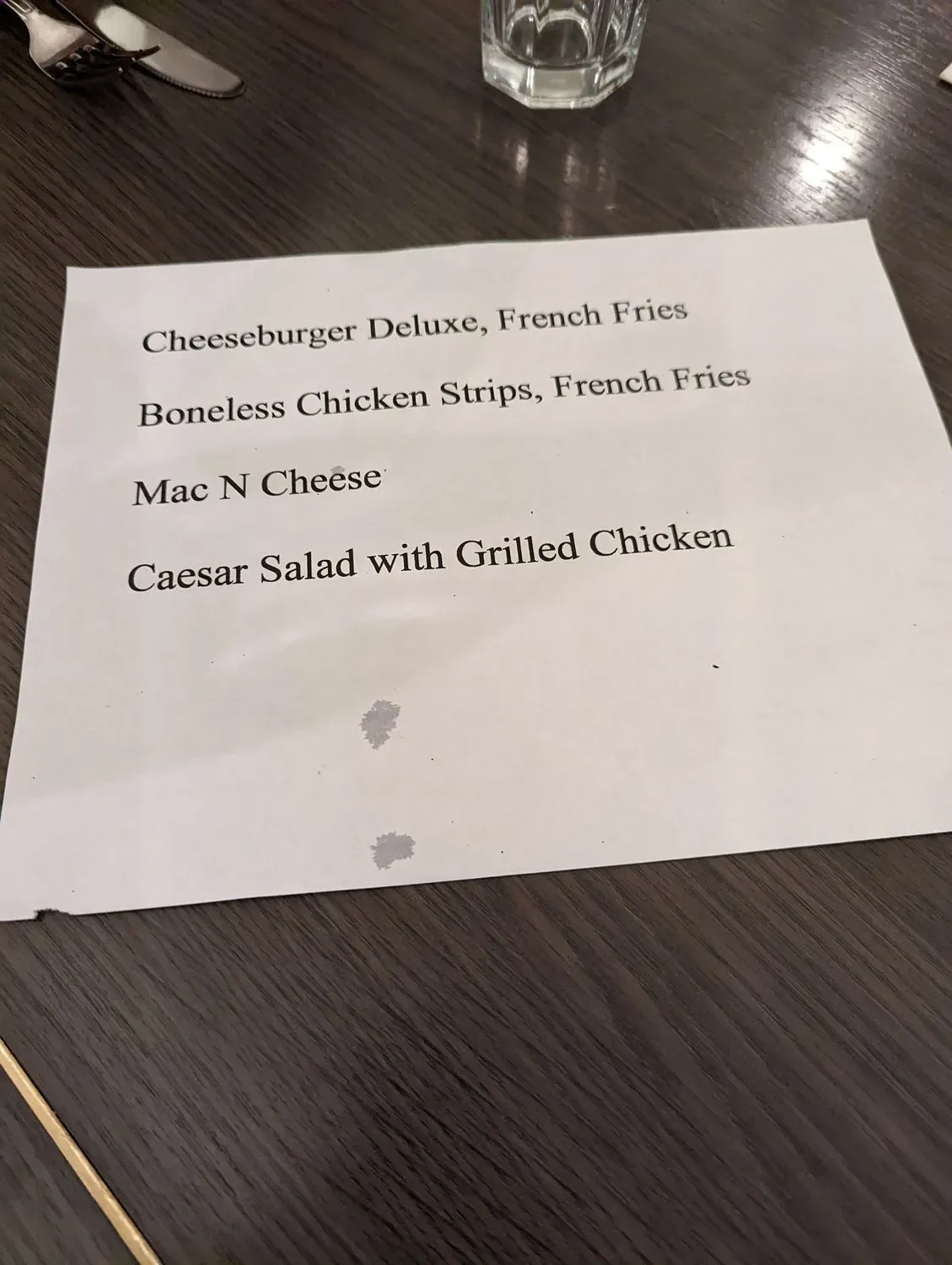 Menu 5