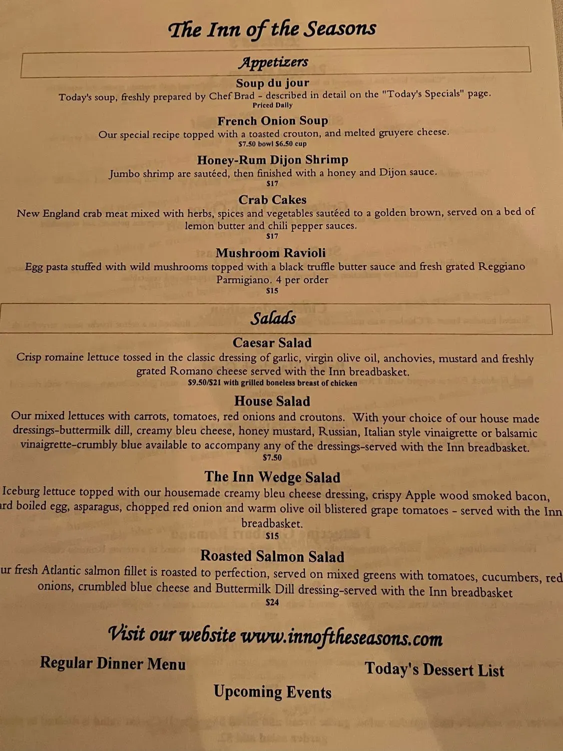 Menu 4