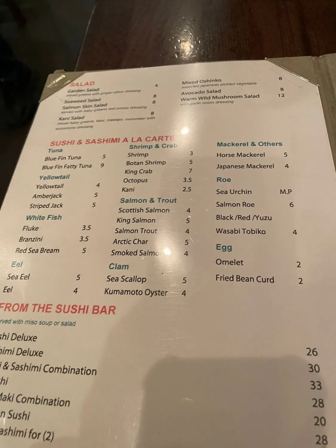 Menu 4