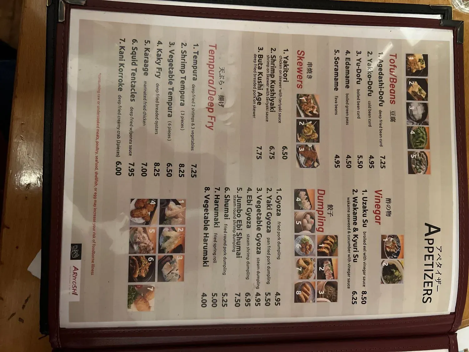 Menu 6