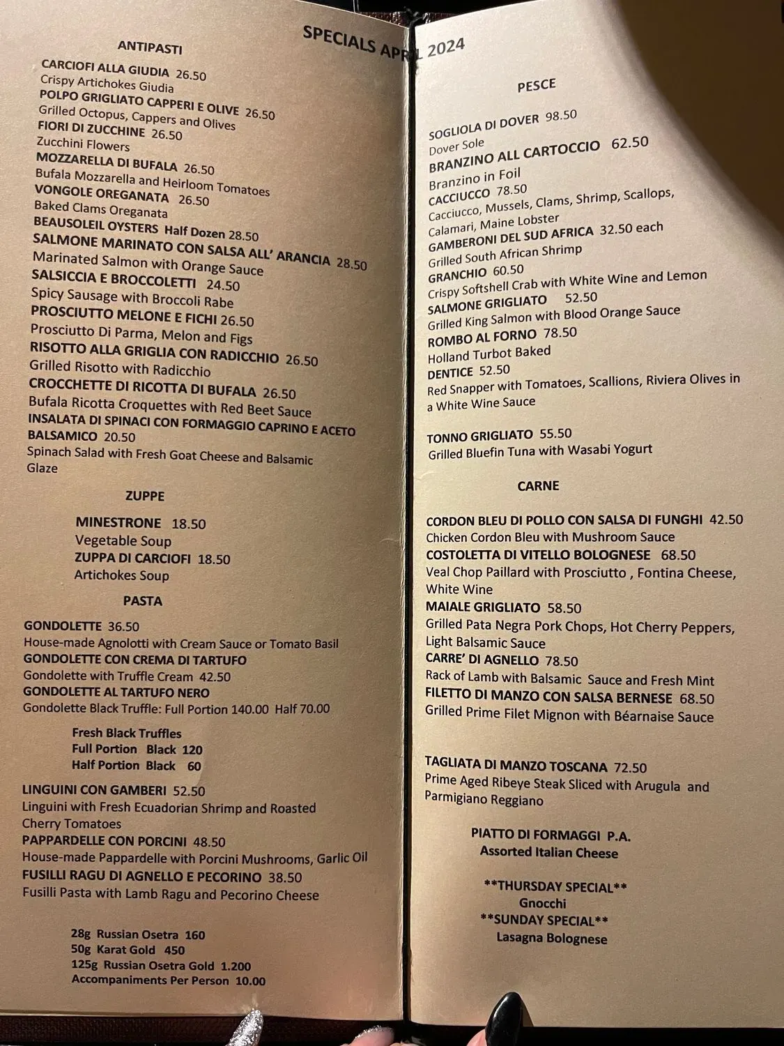 Menu 1