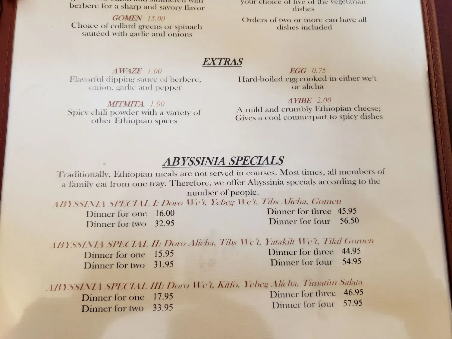 Menu 2