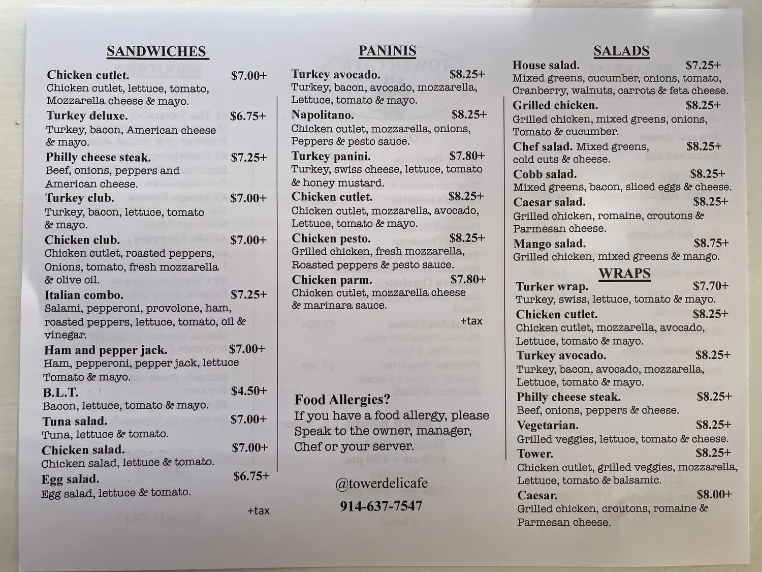 Menu 2