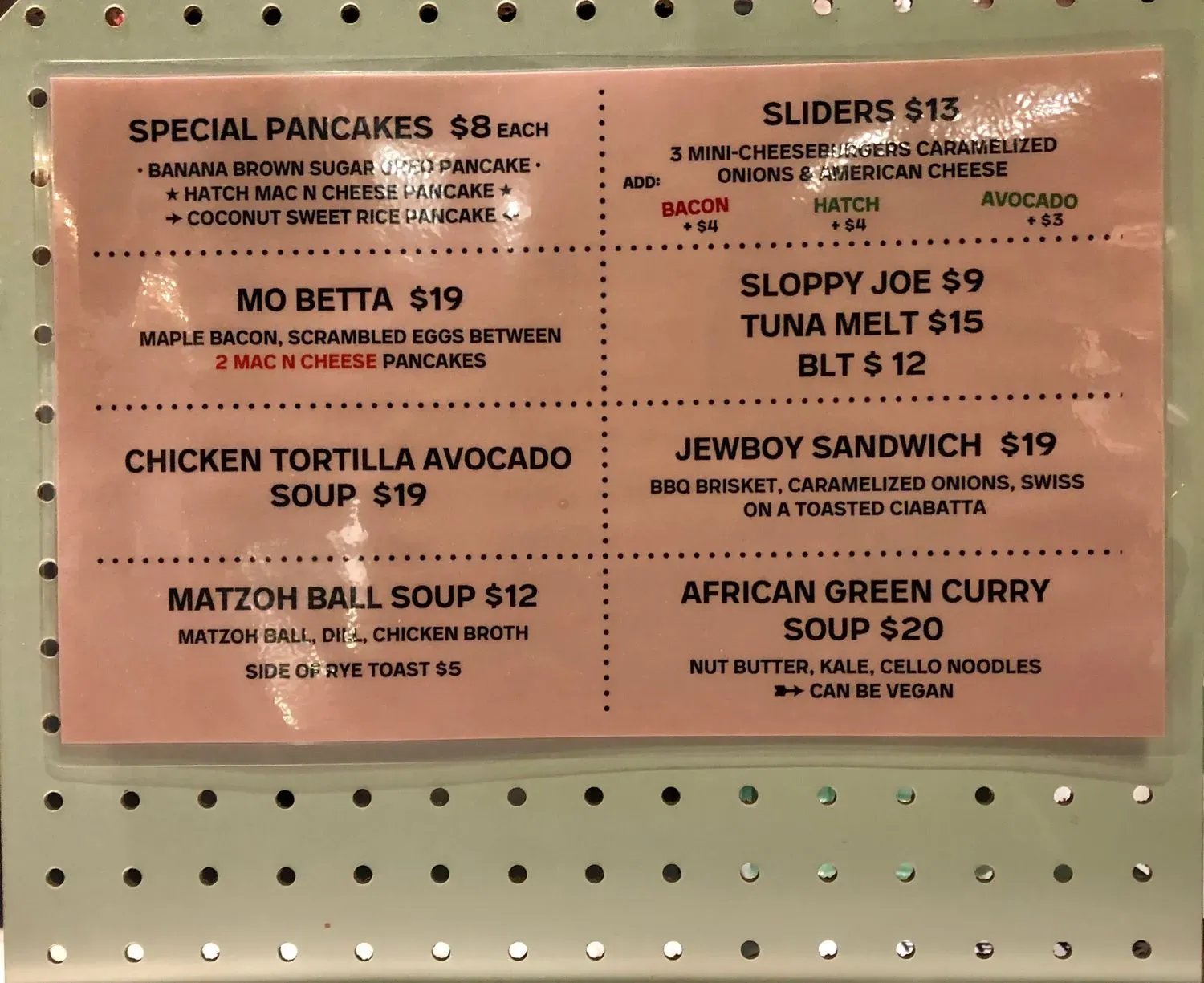 Menu 3